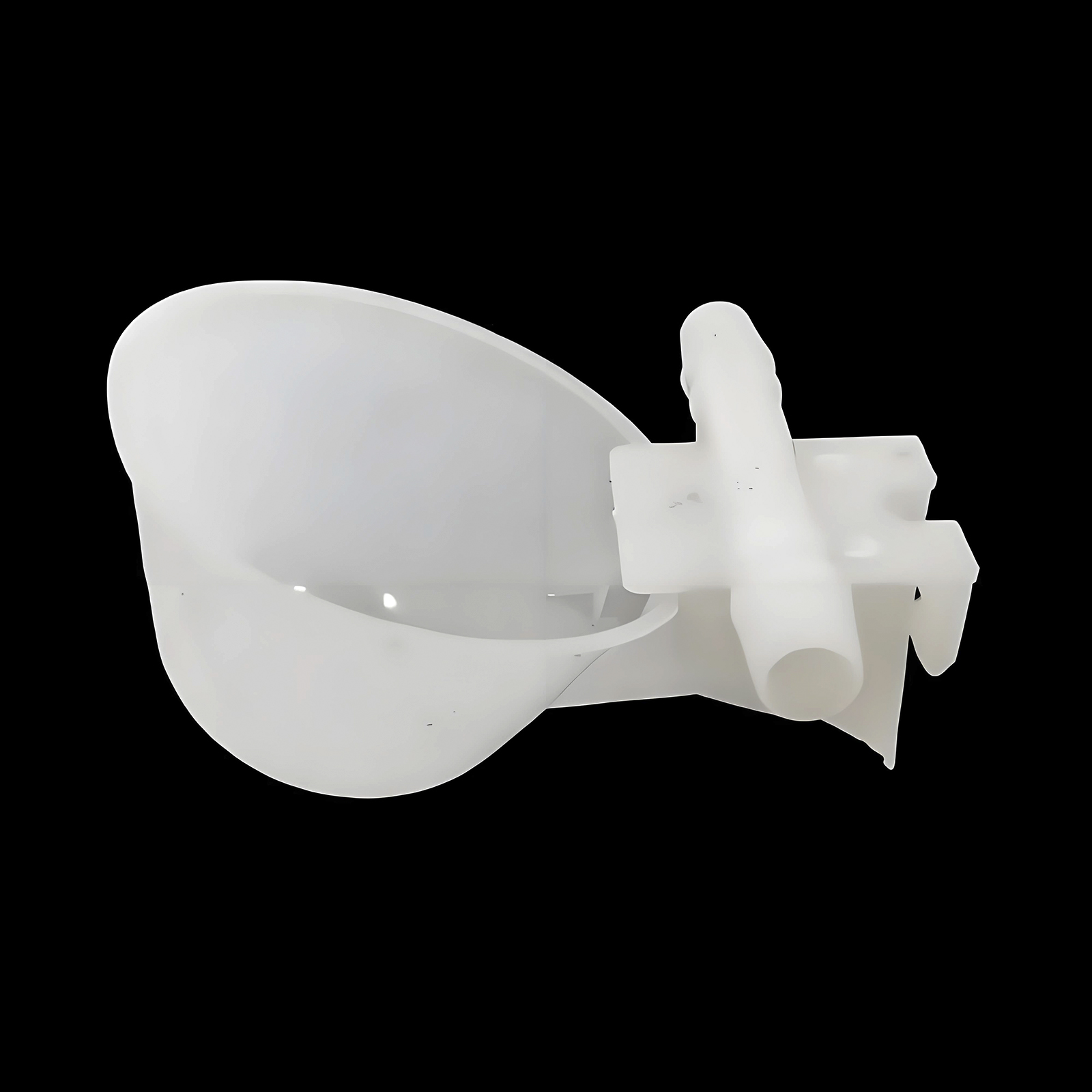 Veterinary Syringe Gun - 100Pc Bianco Ciotola per Uccelli Gabbia