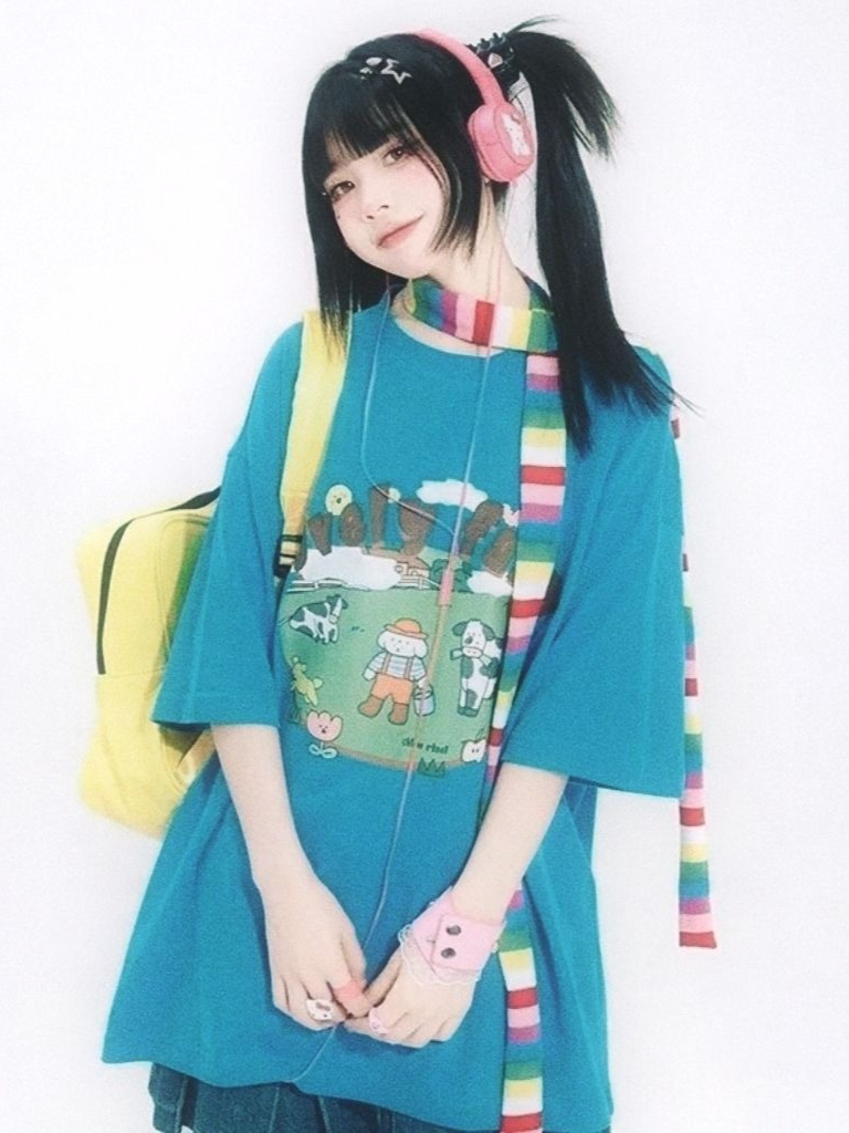 T-shirt Oversize Stile Y2K con - Farming Japan recensione e prezzo