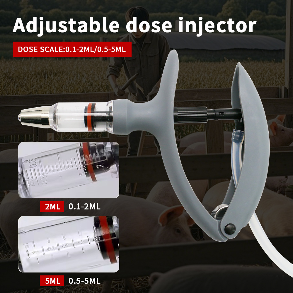 1 Pz 2 ml/5 ml Animale Siringa - Veterinary Syringe Gun recensione e prezzo